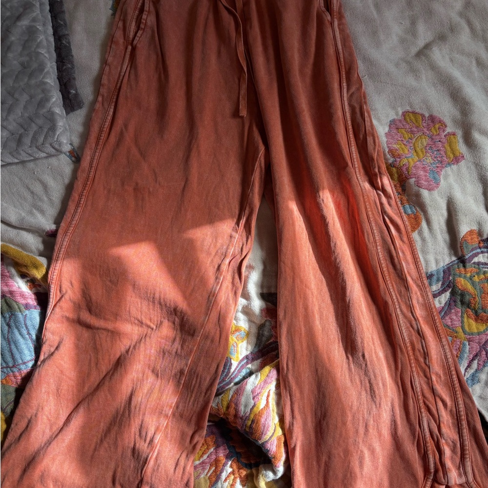 Three Bird Nest Terracotta Wide Leg Pants